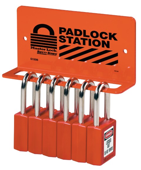 MASTER LOCK - HEAVY DUTY PADLOCK RACK 6-8 LOCKS 